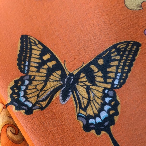 🦋dianaira Stunning Silk, Chiffon Butterfly Open Lined Lightweight over jacket - Picture 7 of 11